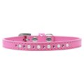 Mirage Pet Products Pearl & Pink Crystal Puppy CollarBright Pink Size 8 611-05 BPK-8